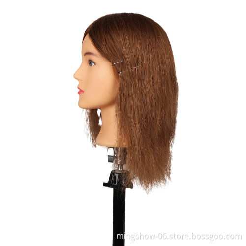 100% Human Hairdressing indian hair wholesale top quality famela  mannequin head hair wigs